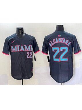 Sandy Alcantara Black Stitched Jersey